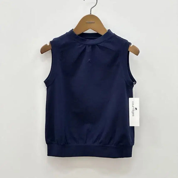 [BUNJANG] Courreges Navy Sleeveless Top / [새상품] courreges / 꾸레쥬 네이비 민소매 탑