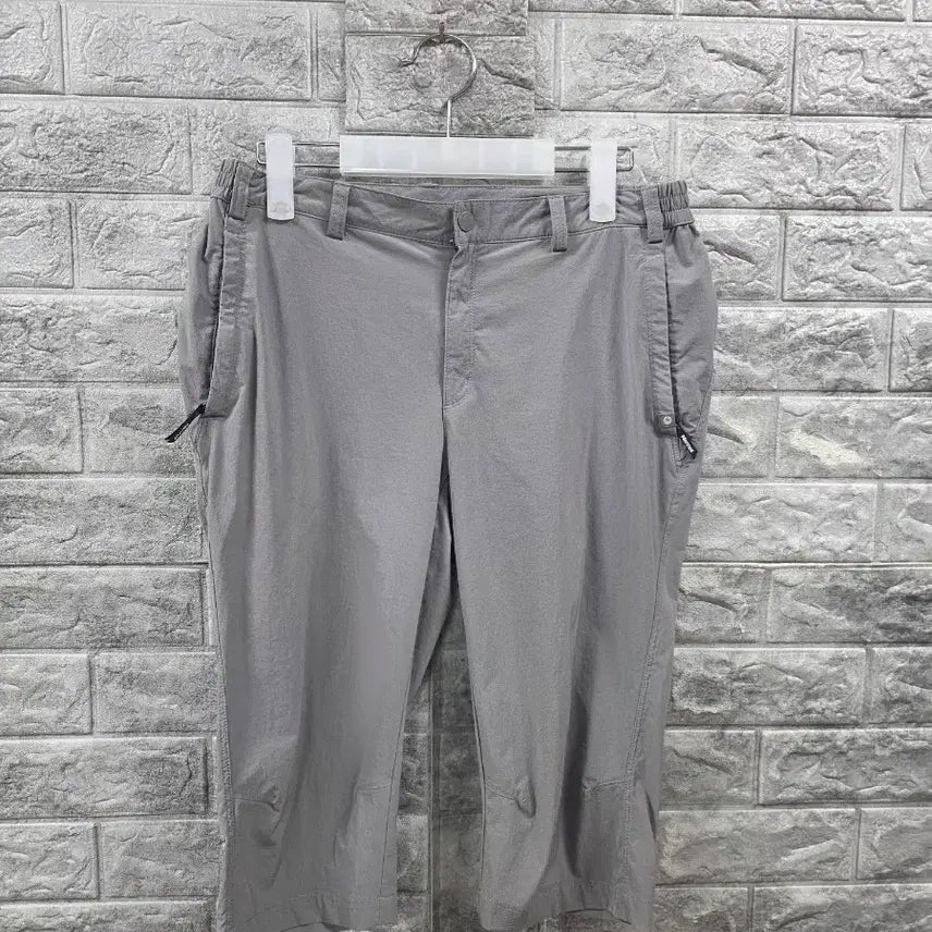 [BUNJANG] Mamont Men's 7/10 Length Span Pants - Grey, 30 Inch Waist / 마몬트 남성 여름 7부 스판  바지 그레이 허리 30인치