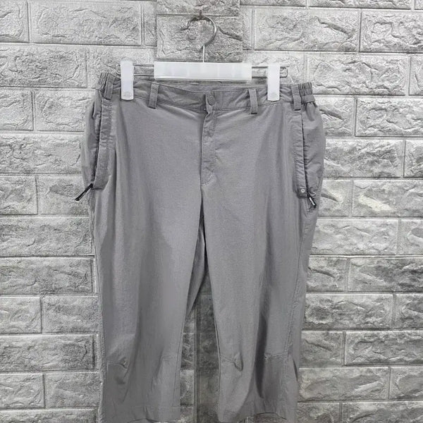 [BUNJANG] Mamont Men's 7/10 Length Span Pants - Grey, 30 Inch Waist / 마몬트 남성 여름 7부 스판  바지 그레이 허리 30인치