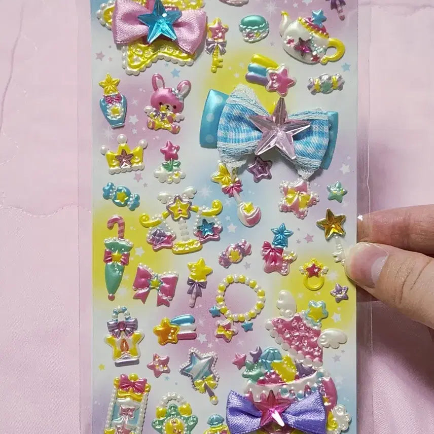[BUNJANG] Heisei Retro Star Stickers / 헤이세이 레트로 고전 스티커 별