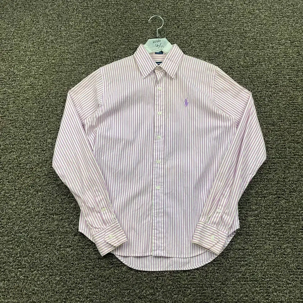 [BUNJANG] Polo Ralph Lauren Embroidered Logo Striped Shirt / 폴로 랄프로렌 자수로고 스트라이프 셔츠