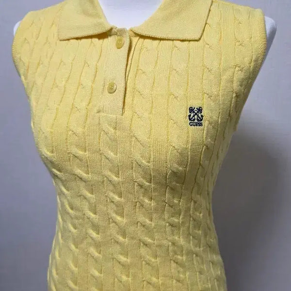 [BUNJANG] Guess Cable Sleeveless Top XS / XS) GUESS 게스 케이블 슬리브리스