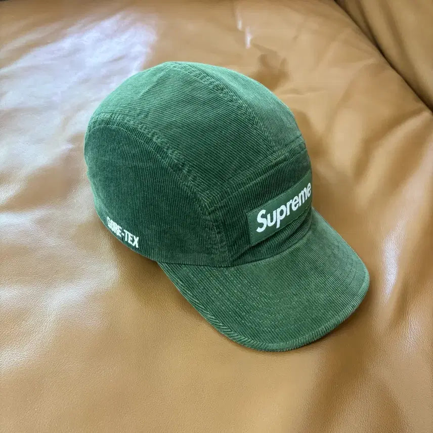 [BUNJANG] Supreme Camp Cap Box Logo GORE-TEX Olive Green 21FW / 슈프림 캠프캡 모자 박스로고 고어텍스 올리브 그린 21FW