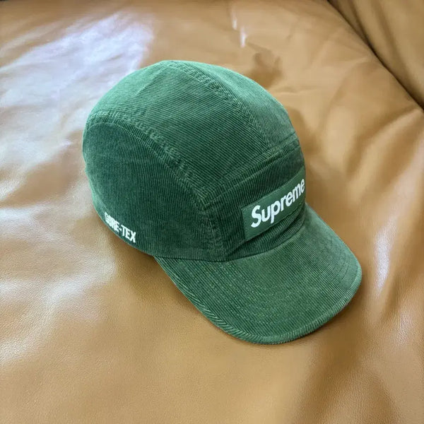 [BUNJANG] Supreme Camp Cap Box Logo GORE-TEX Olive Green 21FW / 슈프림 캠프캡 모자 박스로고 고어텍스 올리브 그린 21FW
