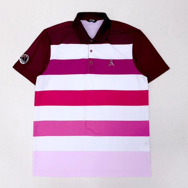[BUNJANG] PING Golf Color-Blocked Functional Collar T-Shirt Men's 105 / [105] 핑 골프 배색 기능성 카라티