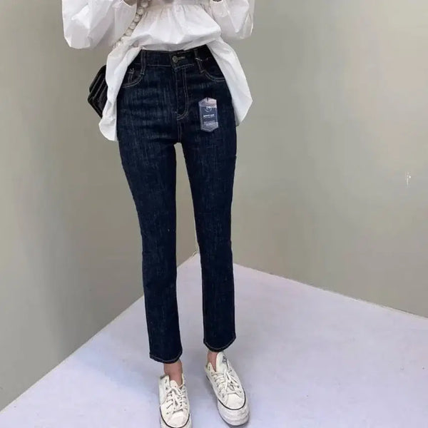 [BUNJANG] Woven Raw Denim Jeans (M) / 밴딩 생지데님(m)