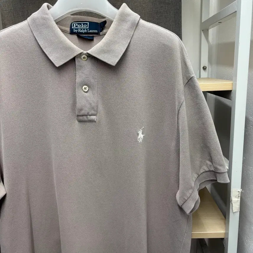 [BUNJANG] Polo Ralph Lauren Men's Short Sleeve Polo Shirt Beige / 폴로 랄프로렌 랄프로렌 반팔 카라티 셔츠 베이지