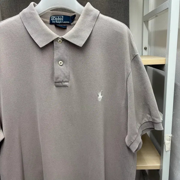 [BUNJANG] Polo Ralph Lauren Men's Short Sleeve Polo Shirt Beige / 폴로 랄프로렌 랄프로렌 반팔 카라티 셔츠 베이지