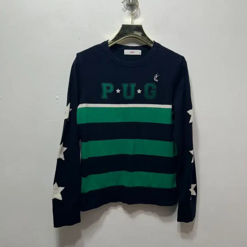 [BUNJANG] JDX Striped Golf Star Knit (Size 95) / JDX 스트라이프 골프 별 니트 95사이즈