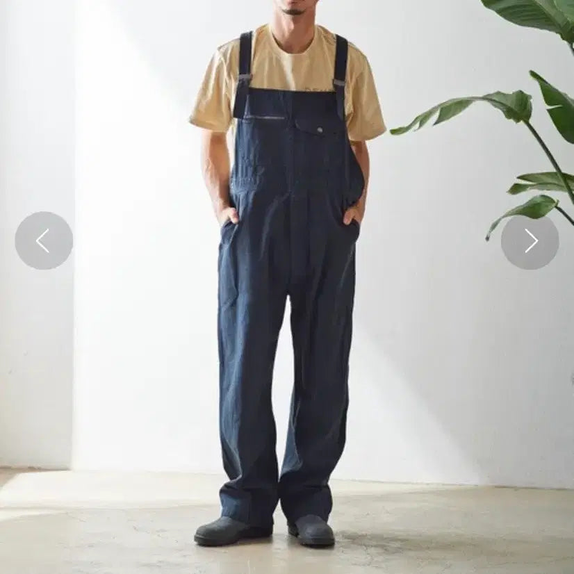 [BUNJANG] Nigel Cabourn Lybro Dungaree Navy Cotton Twill Workwear Pants / 나이젤 카본 Lybro Dungaree Navy 50