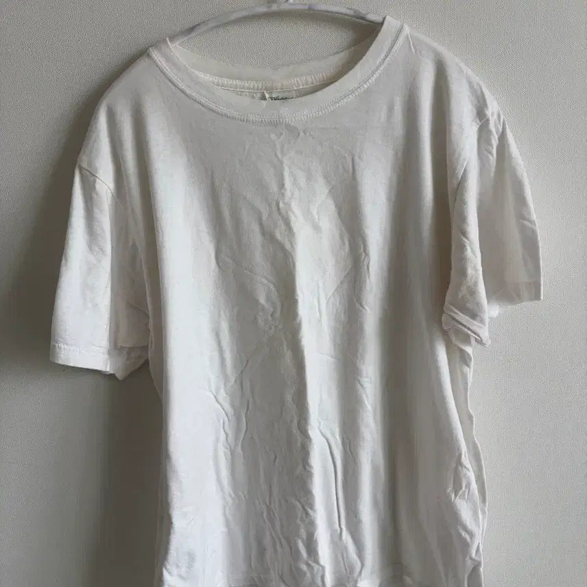 [BUNJANG] Basic White Short-Sleeve T-Shirt / 기본 흰색 반팔 티셔츠