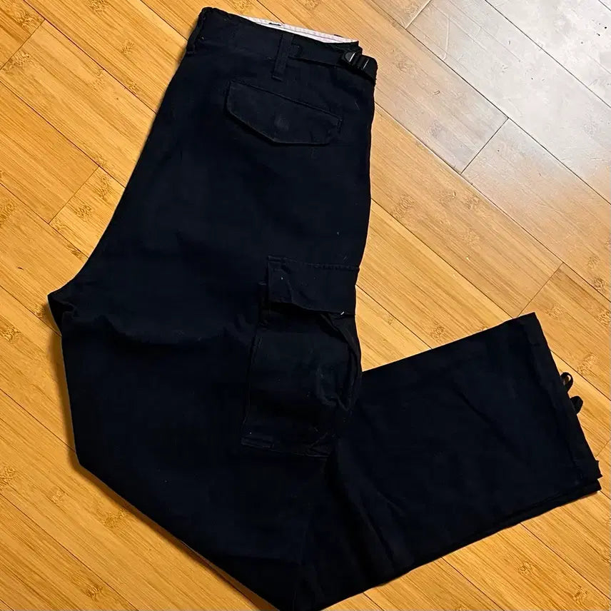 [BUNJANG] Military Black Cargo Pants W31 / 밀리터리 블랙 카고팬츠 W31
