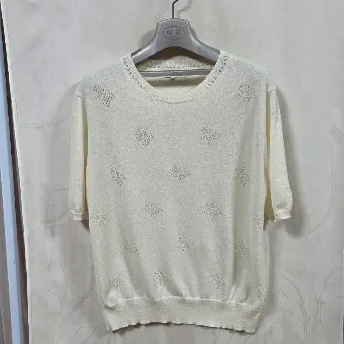 [BUNJANG] Beanpole Women's Scasi Knit Short Sleeve Knit (L) / 빈폴여성스카시조직반팔니트(L)