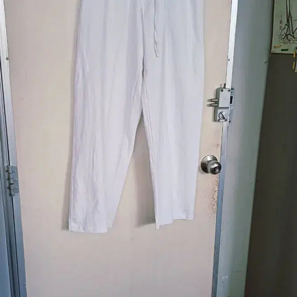 [BUNJANG] Men's Summer Wide-Leg Pants Size 33 / 남성여름통바지새옷밴드33싸이즈