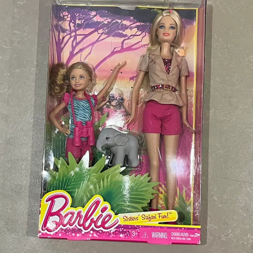 [BUNJANG] Barbie Safari Fun Elephant Set / 바비 인형 사파리 펀 with 코끼리