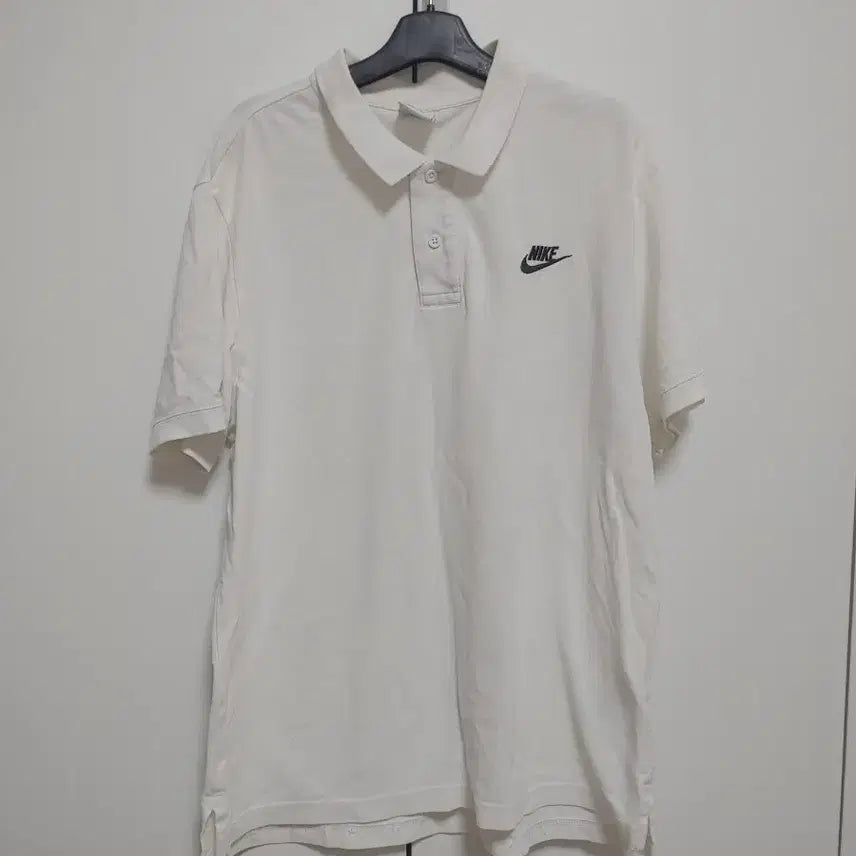 [BUNJANG] Nike Men's Embroidered Swoosh Logo Polo Shirt - Size L / 나이키  남성  자수스우시 포인트 카라티-L사이즈