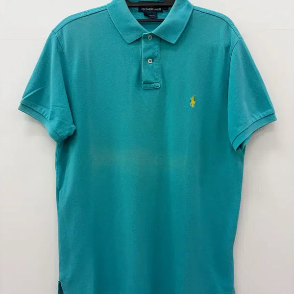 [BUNJANG] Polo by Ralph Lauren Men's Custom Fit Pique Short Sleeve Polo Shirt Mint Green / 폴로 랄프로렌 반팔 카라티 민트