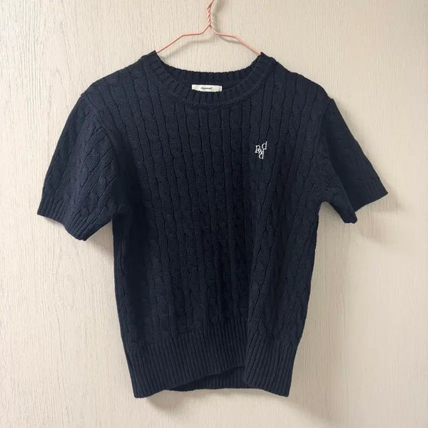 [BUNJANG] Depound Cable Knit Navy / 드파운드 케이블 니트 네이비