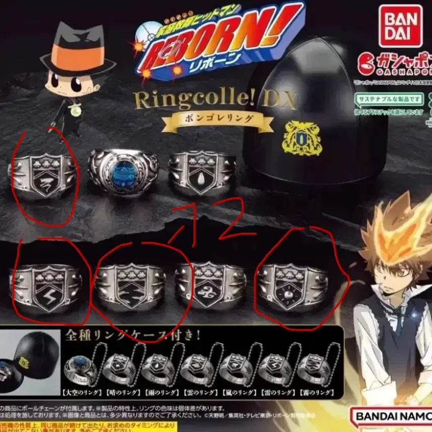 [BUNJANG] Reborn! Vongola Rings Gacha / 가히리 봉고레 링 가챠
