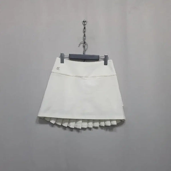 [BUNJANG] Fair Liar Pleated Tweed Golf Skirt / 페어라이어 플리츠 트위드골프치마