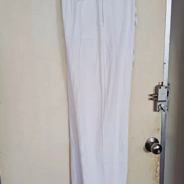 [BUNJANG] Men's Summer Wide Leg Banding Pants - Size 33 / 남성여름벤드통바지.새옷.33싸이즈기장108센치