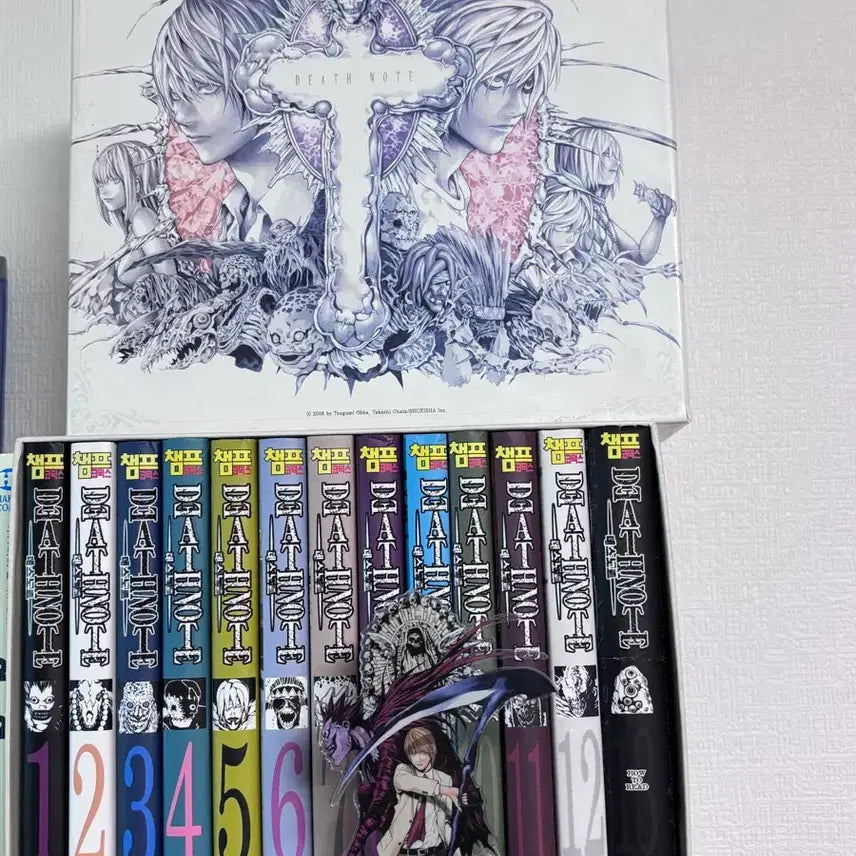 [BUNJANG] Death Note Limited Edition Box Set Complete + Light Yagami Original Art Exhibition Acrylic Diorama / 데스노트 한정판 박스판 전권 + 라이토 원화전 아크릴 디오라마
