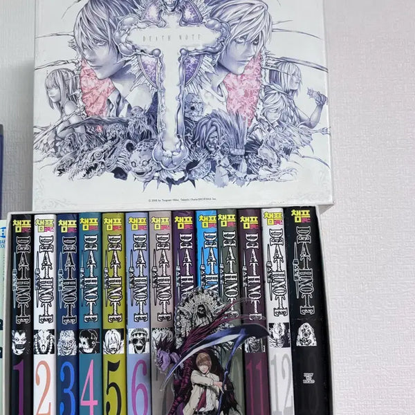 [BUNJANG] Death Note Limited Edition Box Set Complete + Light Yagami Original Art Exhibition Acrylic Diorama / 데스노트 한정판 박스판 전권 + 라이토 원화전 아크릴 디오라마