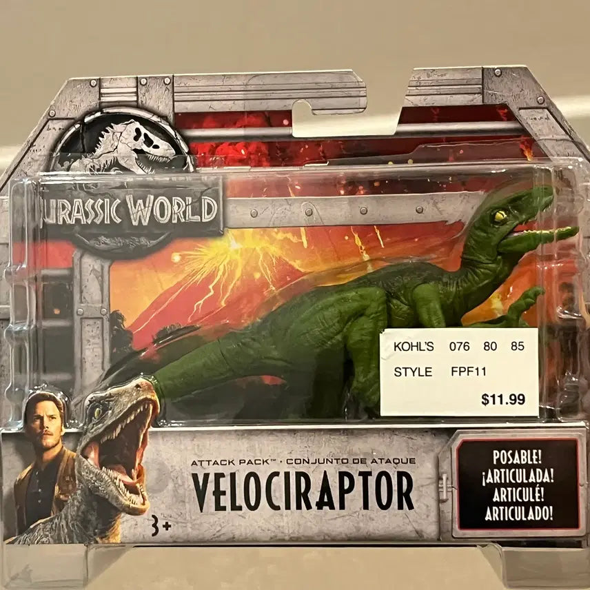 [BUNJANG] Jurassic World Velociraptor Action Figure Mattel / 쥬라기월드 공룡 장난감 피규어 벨로시랍터 마텔 정품 미개봉