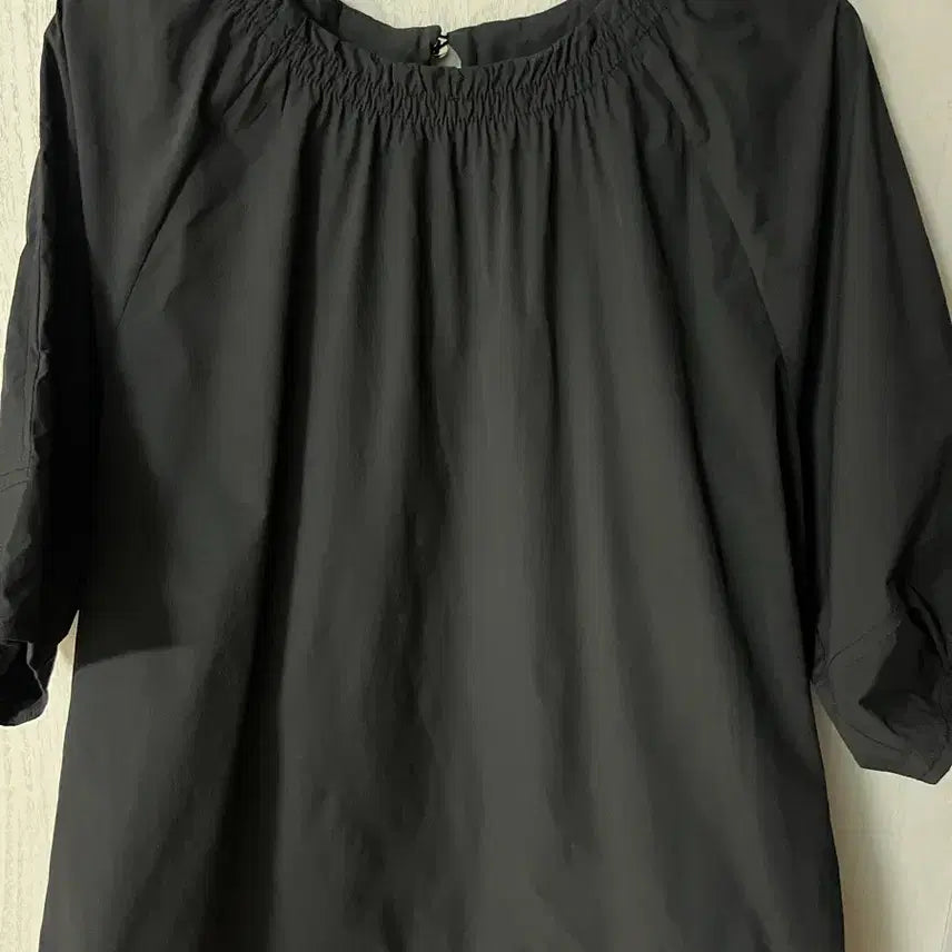 [BUNJANG] Black Loose Fit Banding Blouse / 블랙 루즈핏 밴딩 블라우스 (새상품)