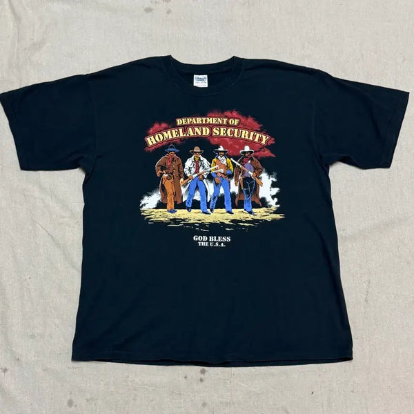 [BUNJANG] Gildan God Bros Cowboy T-Shirt XL / 아메리칸 빈티지 길단 갓브로스 카우보이 반팔 XL