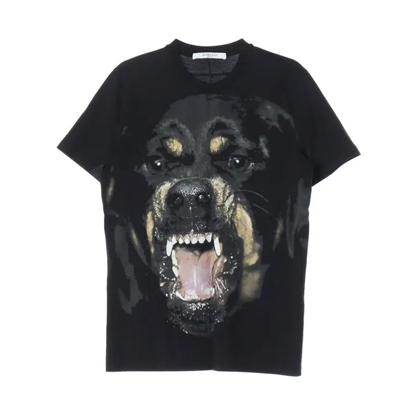 [BUNJANG] Givenchy Rottweiler Graphic Print Cotton Cuban Fit Short Sleeve T-Shirt / 지방시 로트와일러 그래픽 프린트 코튼 큐반핏 반팔 티셔츠