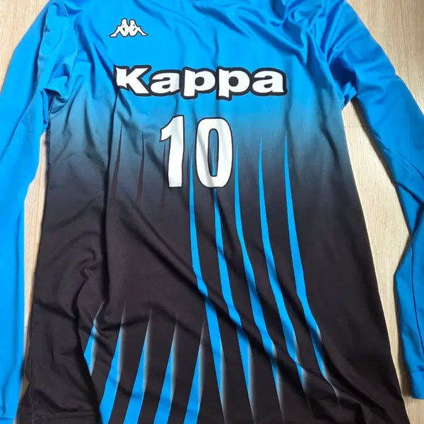 [BUNJANG] Kappa Number 10 Blue/Black Long Sleeve T-Shirt M / 카파 10번 블루/블랙 롱슬리브 M/95