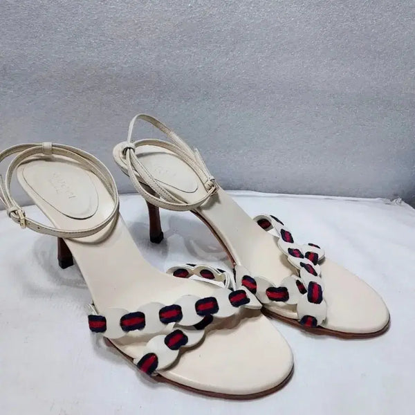 [BUNJANG] Gucci Genuine Ivory Strap Sandals / 구찌정품아이보리스트랩샌들