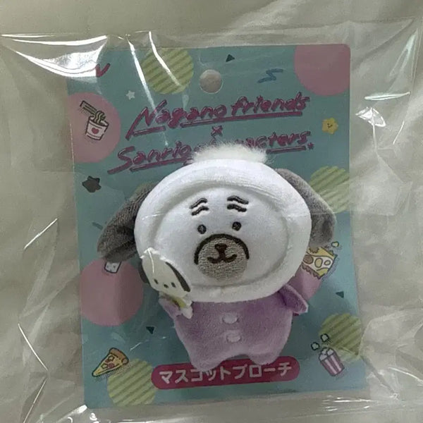 [BUNJANG] Pochacco & Nagano's Pug Sanrio Brooch Badge, Figure / 포차코 나가노 농담곰 퍼그 산리오 브로치 뱃지 인형 가챠 피규어