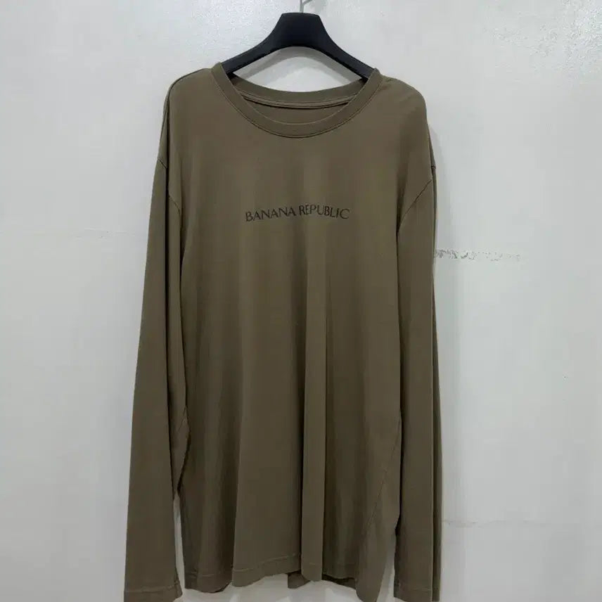 [BUNJANG] Banana Republic Long Sleeve T-Shirt Khaki XL / 바나나 리퍼블릭 긴팔 티셔츠 카키 XL