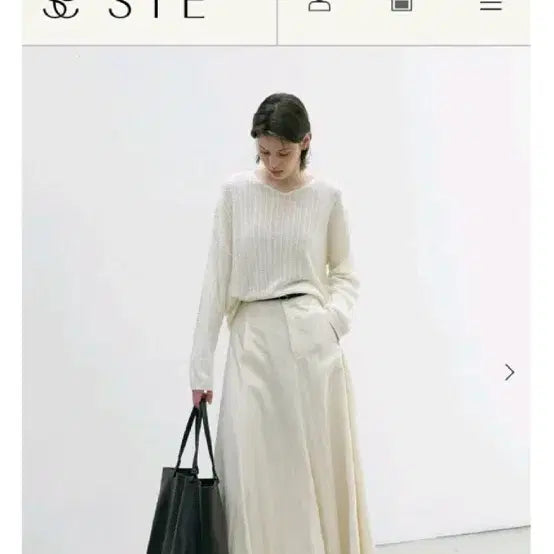 [BUNJANG] sie Celbridge Maxi Skirt Ivory / 시에 sie 셀브릿지 스커트 m 맥시 아이보리