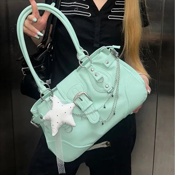 [BUNJANG] Dimanche Editor Bag Mint / dimanche 디망쉬 에디터 백 민트색
