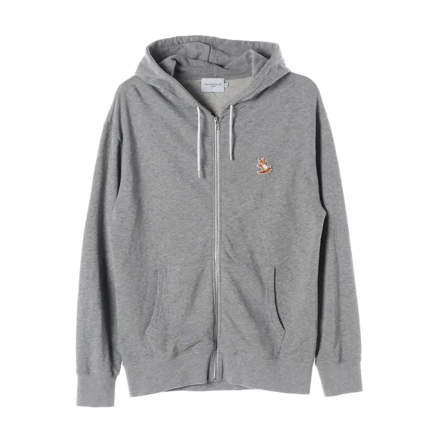 [BUNJANG] Maison Kitsuné 22FW Chillax Fox Patch Cotton Hoodie Zip-Up / 메종키츠네 22FW 칠랙스 폭스 패치 코튼 후드집업