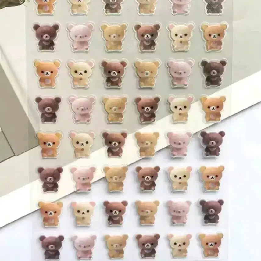 [BUNJANG] Rilakkuma Korilakkuma Kiiroitori Nail Sticker Set / 리락쿠마 네일 스티커 파츠 코리락쿠마 키이로이토리