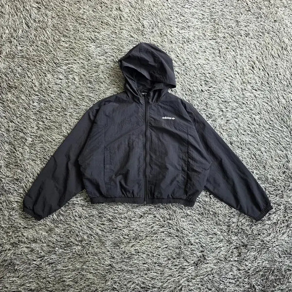 [BUNJANG] Adidas Women's Hooded Windbreaker Jumper (Free Size) / 아디다스 후드 바람막이 점퍼/여성(Free)/ST3763/새상품수준