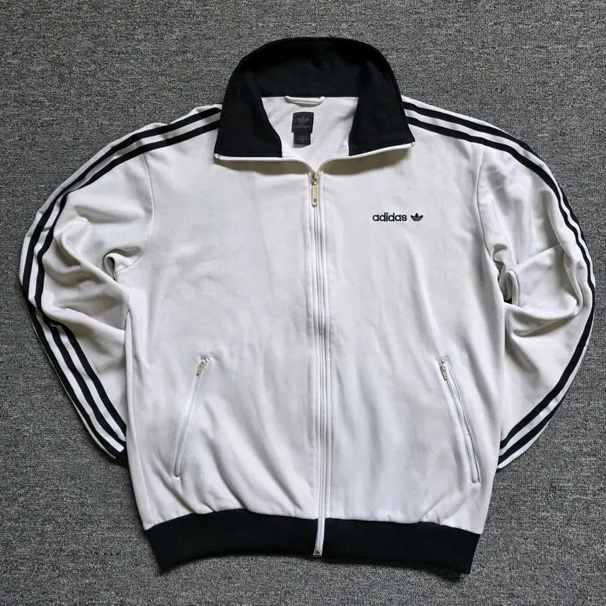 [BUNJANG] Adidas Beckenbauer Track Top White Black / 아디다스 트랙탑 화이트 블랙 베켄바우어