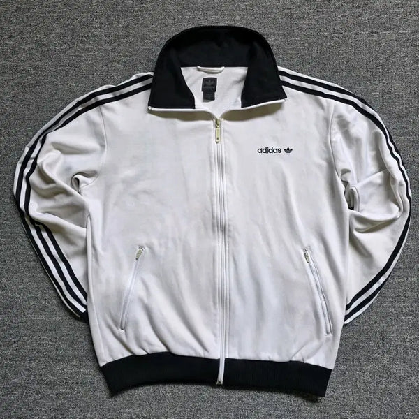 [BUNJANG] Adidas Beckenbauer Track Top White Black / 아디다스 트랙탑 화이트 블랙 베켄바우어