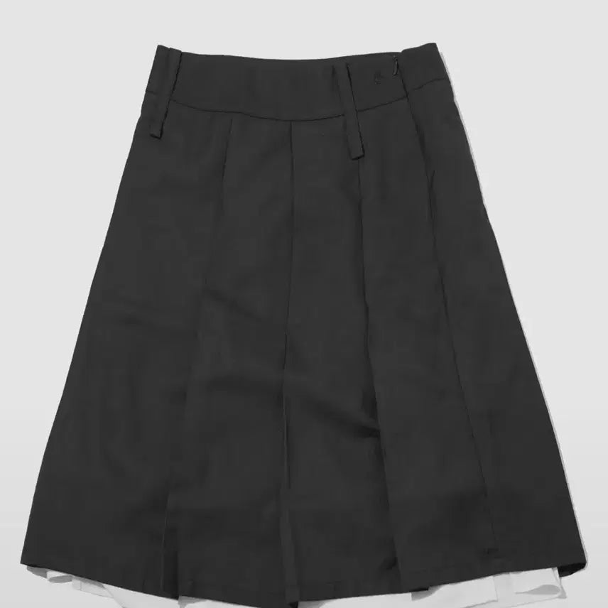 [BUNJANG] Place Studio Detachable Pleated Double Layered Midi Skirt / [새상품] 플레이스 스튜디오 탈부착 플리츠 더블 레이어드 미디스커트