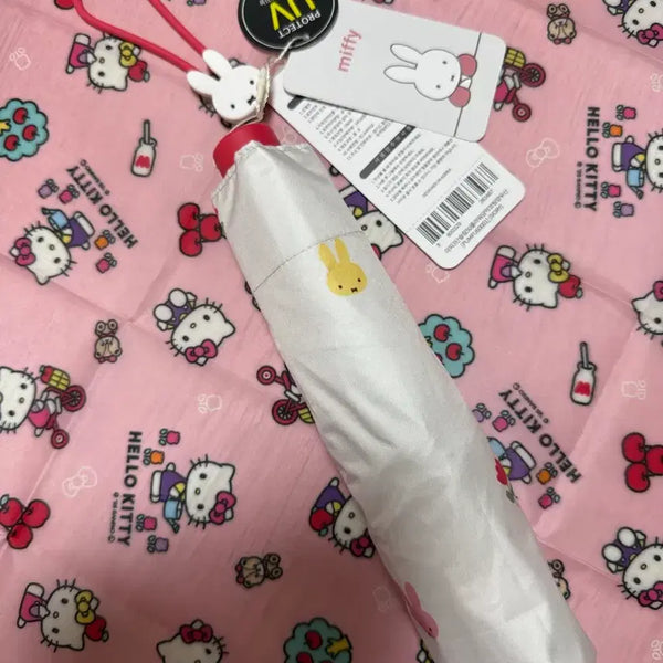 [BUNJANG] Miffy & Hello Kitty Mini Sun Umbrella / 미피 베이비 플라워 암막코팅 미니 사이즈 우산