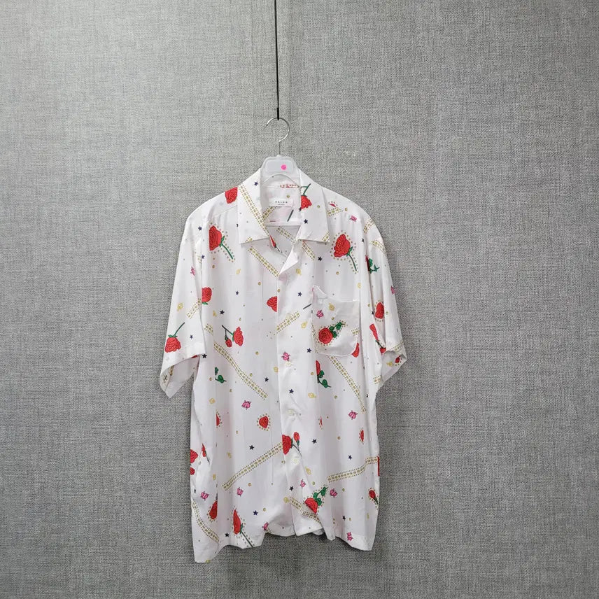 [BUNJANG] Floral Shirt (Free Size) / ㄹ158 플라워 셔츠 F