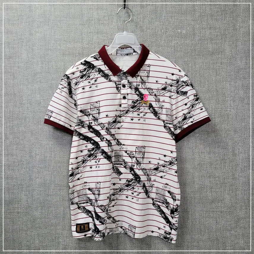 [BUNJANG] Mark &ロナ Short Collar Half Sleeve T-Shirt Women's M / 2134. 마크앤로나 쇼츠카라 반팔 여성M