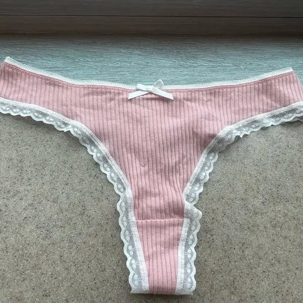 [BUNJANG] Pink Lace Women's Panties / (중고) 여성팬티 핑크 레이스