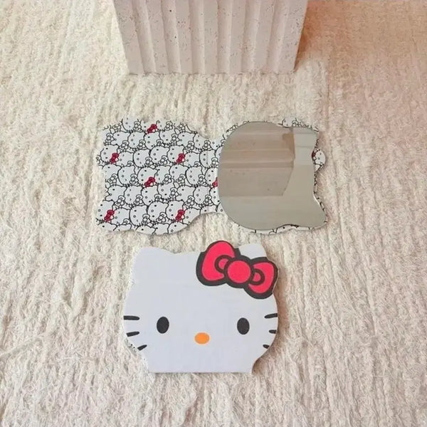 [BUNJANG] Sanrio Hello Kitty Folding Portable Table Mirror / (바로배송)수입 산리오 헬로키티 접이식 휴대용 탁상용 거울
