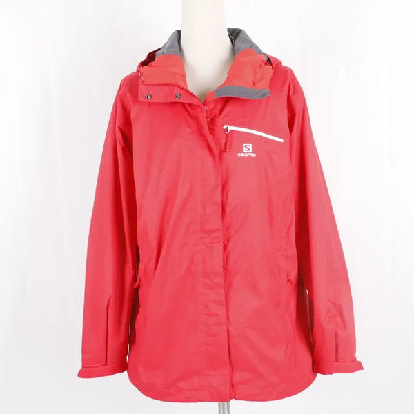 [BUNJANG] Salomon Women's Hooded Jumper RED Nylon / 살로몬 여성 후드 점퍼