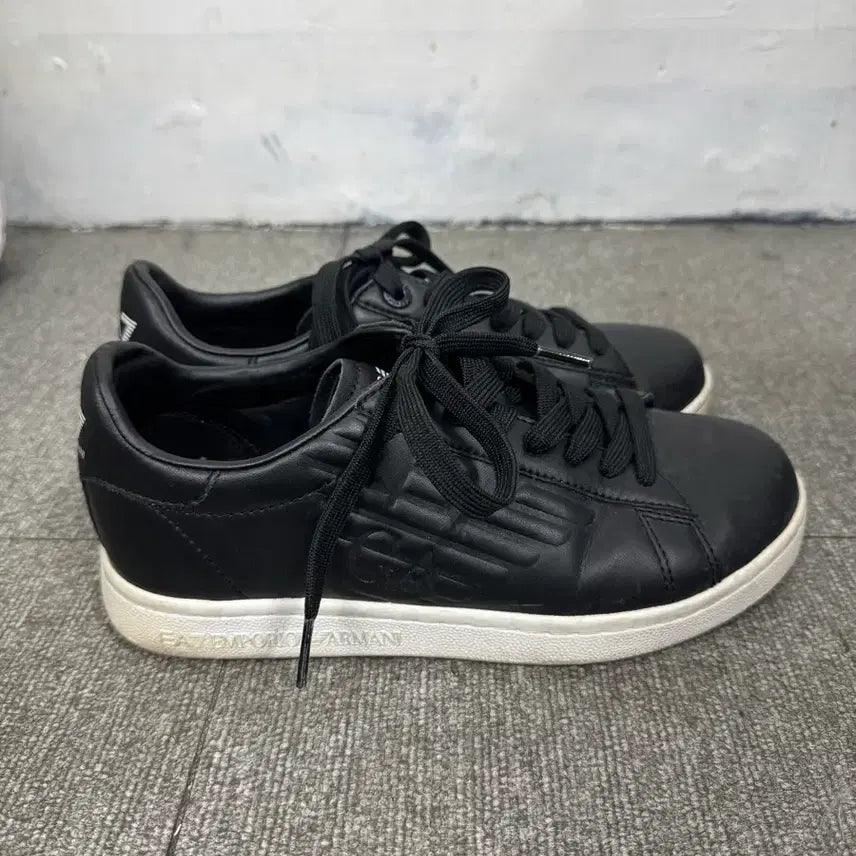 [BUNJANG] Emporio Armani Sneakers Black / (uk5) 엠포리오아르마니 스니커즈 블랙